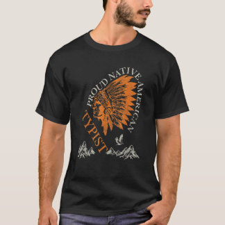 T-shirt Fier type d'emploi amérindien