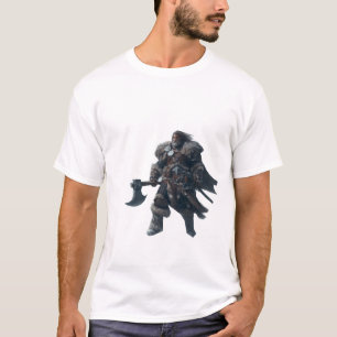T-shirt Fierce Barbarian Warrior avec l'Ancien Ax