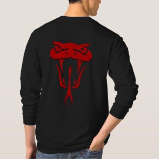 T-shirt Fierce Red Snake Face Longueur
