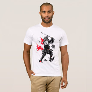 T-shirt Fierce Samurai Ink Art