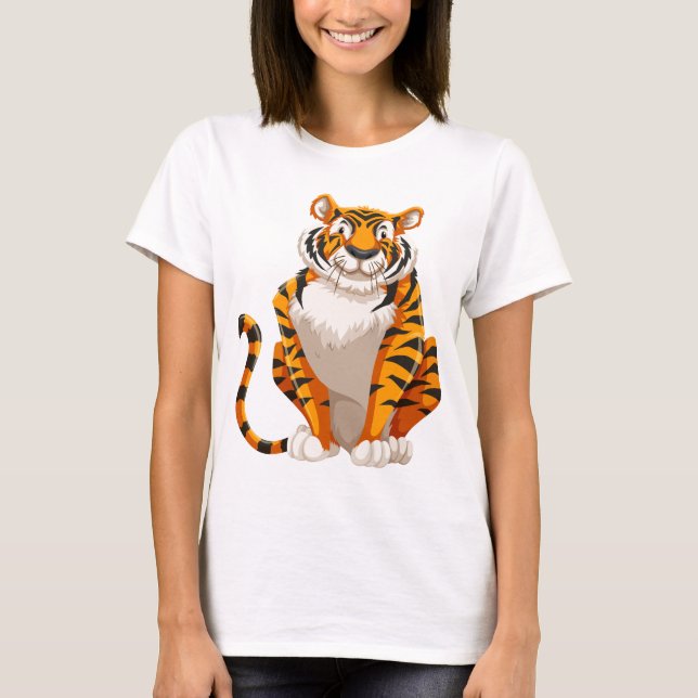 T-shirt Fierce Tiger Graphic Tee"shirt (Devant)