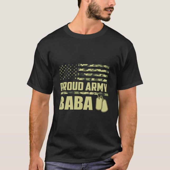 T-shirt Fière Armée Baba Fierté militaire (Devant)