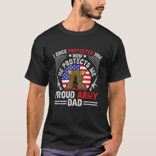 T-shirt Fière Armée Papa Papa D'Un Soldat De L'Armée T Che