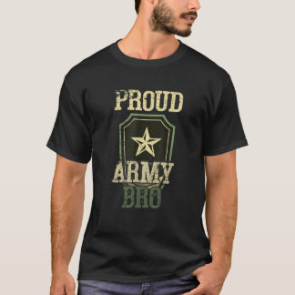 T-shirt Fière Armée Soldat Frère USA American Military F