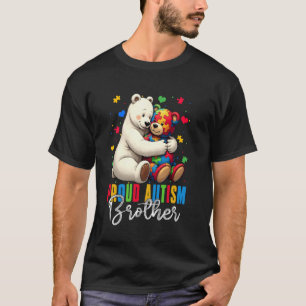 T-shirt Fière autisme Frère Ours Sensibilisation sur l'aut