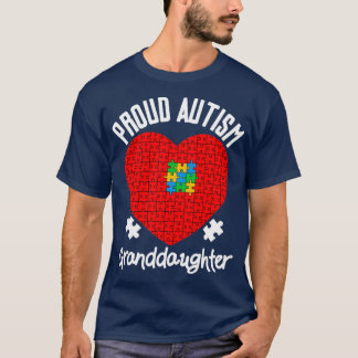 T-shirt Fière Autisme Grand-fille de la famille des costum