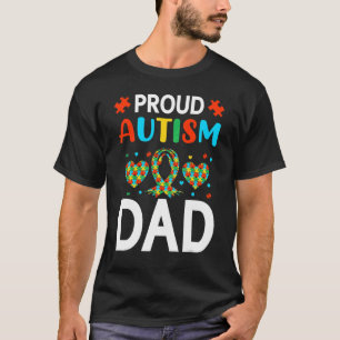 T-shirt Fière autisme papa Sensibilisation sur l'autisme M