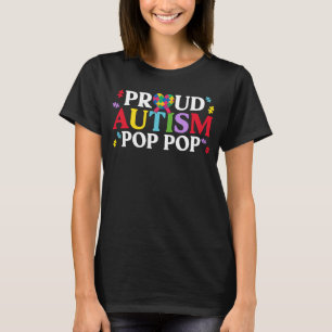 T-shirt Fière Autisme Pop Pop Matching Family Autisme Awar
