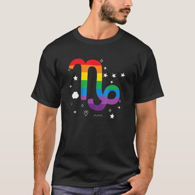 T-shirt Fière Capricorne Astrologie Signe Zodiaque Horosco (Devant)