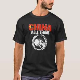 T-shirt Fière Chine Tennis de table chinois Ping Pong sout