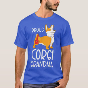 T-shirt Fière Corgi Grand-mère Corgi Grand-mère Lover 1122
