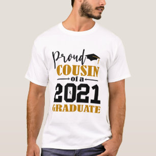 T-shirt Fière Cousin d'un diplômé de 2021