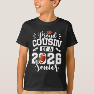 T-shirt Fière cousine d'une promotion de football senior 2