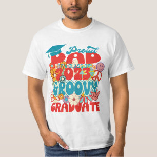 T-shirt Fière DAD d'une classe de 2023 Graduate Retro Supe