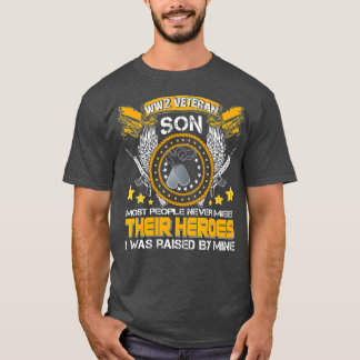 T-shirt Fière de la Seconde Guerre mondiale Vétéran Fils M