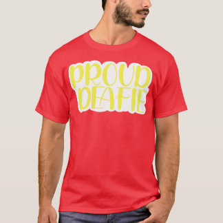 T-shirt fière deafie sunshine jaune