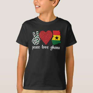 T-shirt Fière des racines ghanéennes Ghana Drapeau du patr