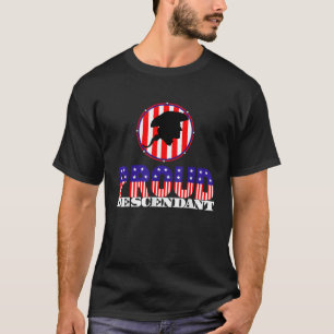 T-shirt Fière descendante de la révolution américaine vété
