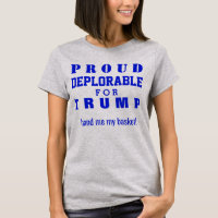 Fière D'Être Déplorable Pour Trump #basketofdéplor