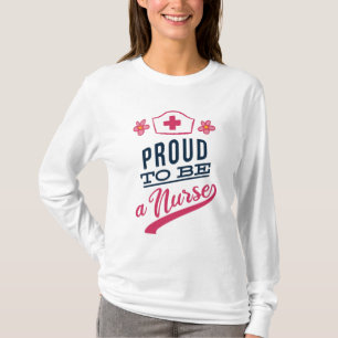 T-shirt Fière d'être infirmière