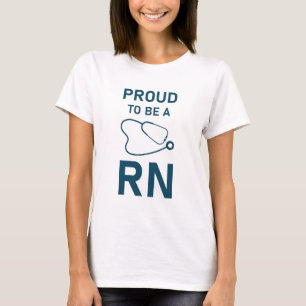 T-shirt Fière d'être infirmière autorisée - infirmière
