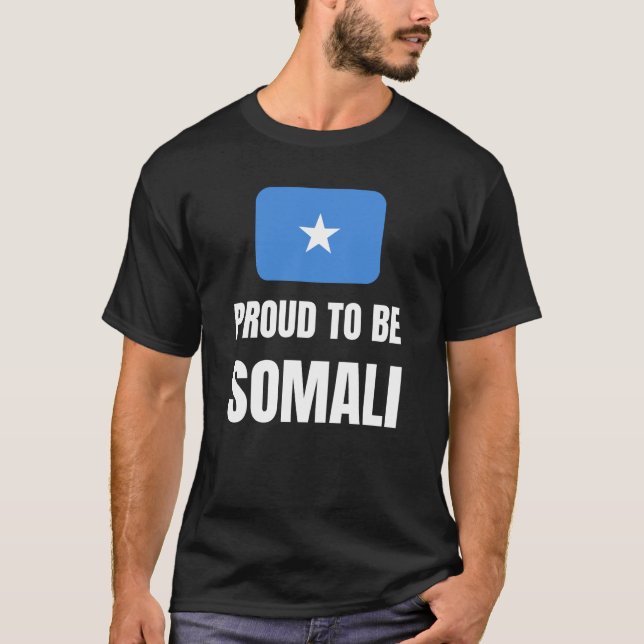 T-shirt Fière d'être somalienne (Devant)