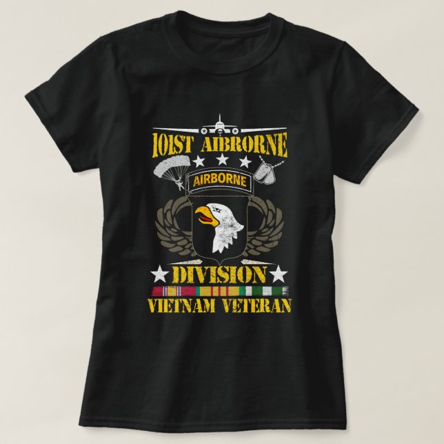 T-shirt Fière épouse d'un vétéran du Vietnam| Fière vétéri (Design devant)