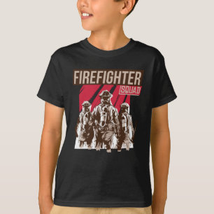 T-shirt Fière équipe de pompiers