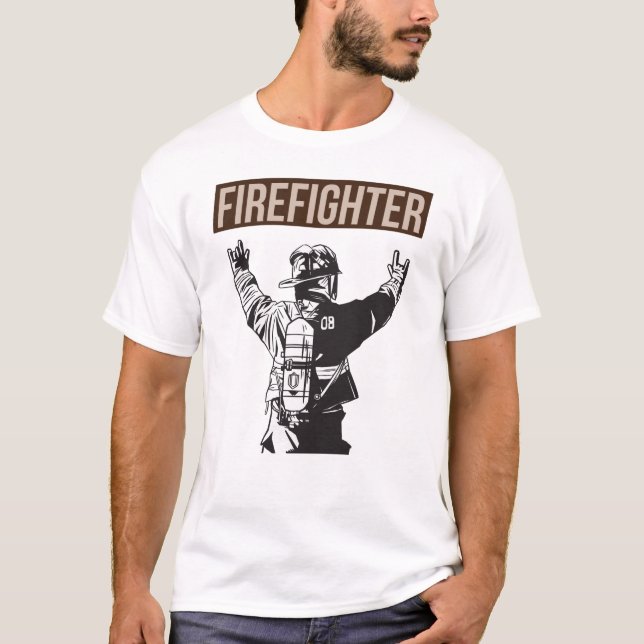 T-shirt Fière escouade de pompiers (Devant)