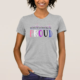 T-shirt Fière Fête Genderfluid Feux d'Artifice LGBTQ