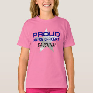 T-SHIRT FIÈRE FIÈRE FILLE DE LA FILLE DE L'OFFICIER DE POL