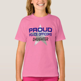 T-SHIRT FIÈRE FIÈRE FILLE DE LA FILLE DE L'OFFICIER DE POL