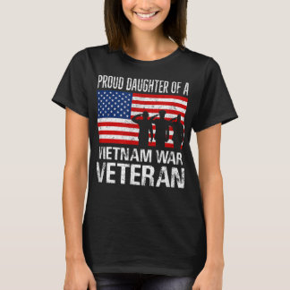 T-shirt Fière fille Viêt-nam vétéran de la guerre pour jum