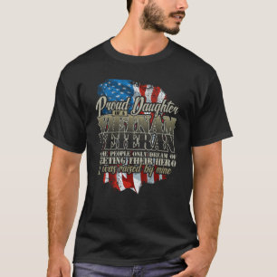 T-shirt Fière fille Vietnam Vétérinaire élevé par mon héro