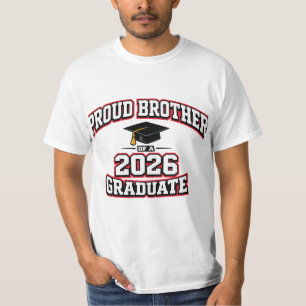 T-shirt Fière Frère D'un Diplômé De La Promotion 2026 Vars