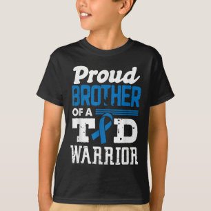 T-shirt Fière Frère D'Un Guerrier Du T1D Sensibilisation A