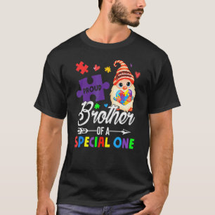 T-shirt Fière Frère D'un Spécial Gnome De Puzzle Autisme