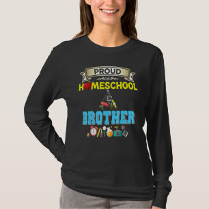T-shirt Fière Frère École à la maison Retour à l'école Enf