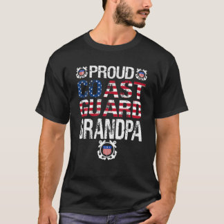 T-shirt Fière Garde côtière Grand-père Tee U.S. Coast Guar