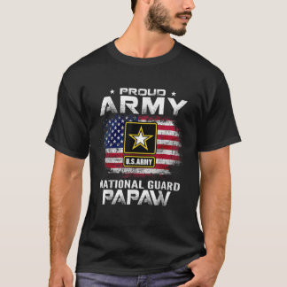 T-shirt Fière Garde Nationale de l'Armée Papaw avec drapea
