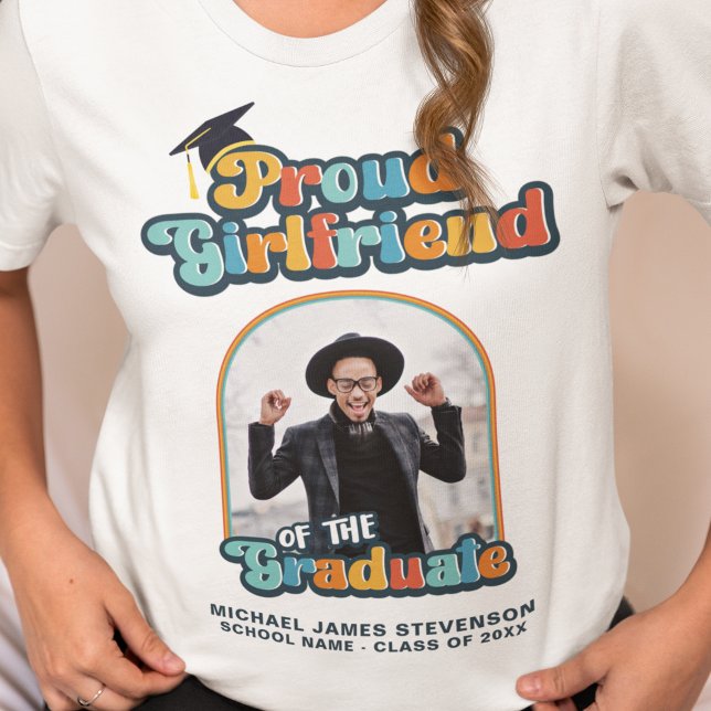 T-shirt Fière Girlfriend de la photo diplômée super (Créateur téléchargé)