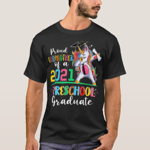 T-shirt Fière Godmère D'Un Diplôme D'Études Préscolai