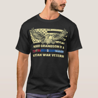 T-shirt Fière Grand-Fils D'Un Ve Militaire De Guerre Corée