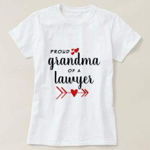 T-shirt Fière grand-mère d'un avocat
