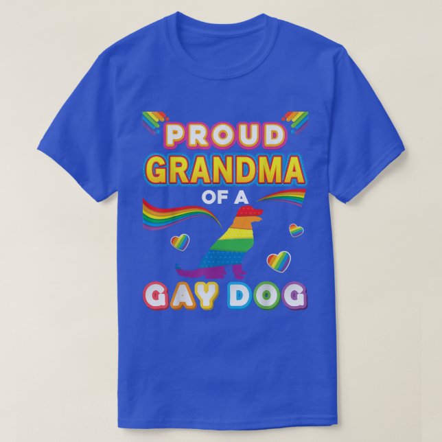 T-shirt Fière Grand-Mère D'Un Chien Gay Pride Lesbienne Pr (Design devant)