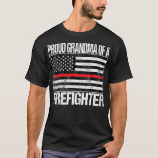 T-shirt Fière grand-mère d'un pompier