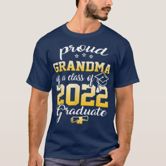T-shirt Fière grand-mère d'une classe de 222 Senior Gradua