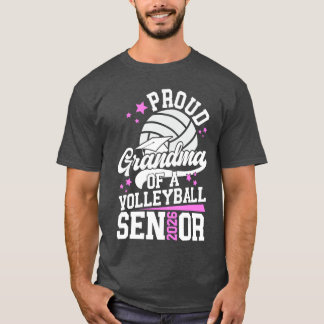 T-shirt Fière grand-mère d'une grand-mère senior de volley