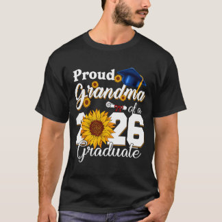 T-shirt Fière Grand-Mère Minimale Diplômée 2026 Pour