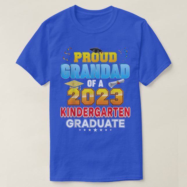 T-shirt Fière Grand-Père D'Un Diplôme De La Classe 2023 De (Design devant)